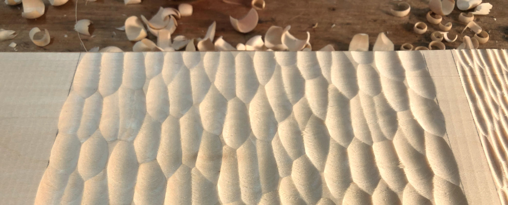 Hand-carved wooden detail – wood carving work by T.A. Trähantverk